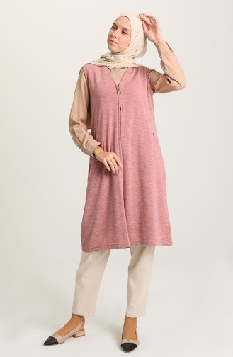 Beige-Rose Strickjacke 5035-01