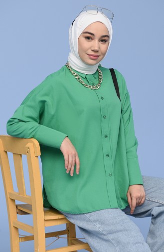 Green Overhemdblouse 2076-01