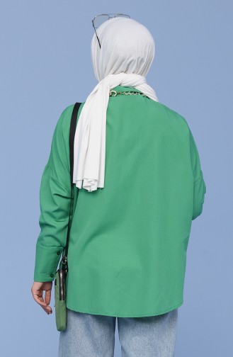 Green Overhemdblouse 2076-01