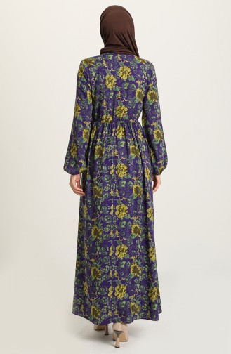 Lila Hijab Kleider 60266-01
