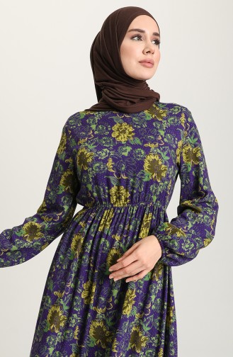 Purple İslamitische Jurk 60266-01