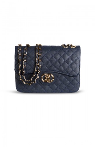 Navy Blue Shoulder Bag 110003-01