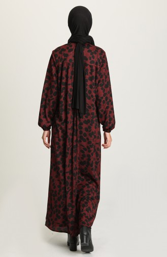 Robe Hijab Bordeaux 22K8504-03