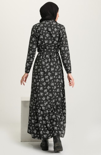 Black Hijab Dress 5069-01
