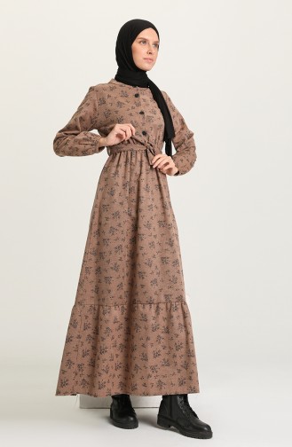 Mink Hijab Dress 5069-03