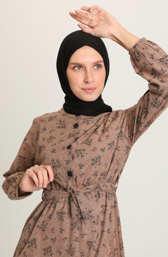 Mink Hijab Dress 5069-03