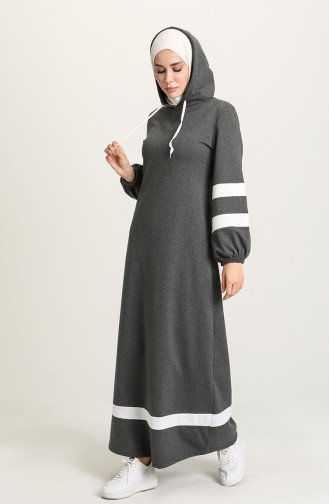 Anthracite Hijab Dress 50111-02