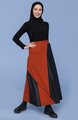 Brick Red Skirt 1021112ETK-05