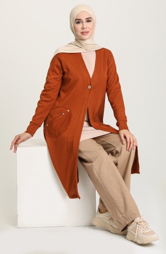 Brick Red Cardigans 8002-04