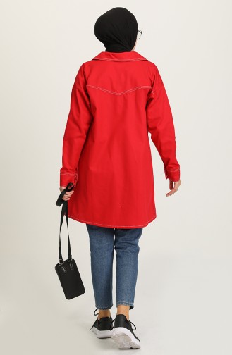 Red Trench Coats Models 8284-02