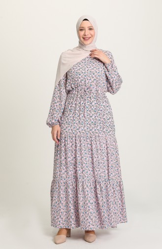 Pink Hijab Dress 3303-05