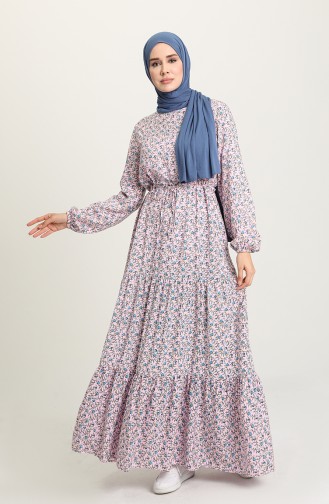 Pink Hijab Dress 3303-05