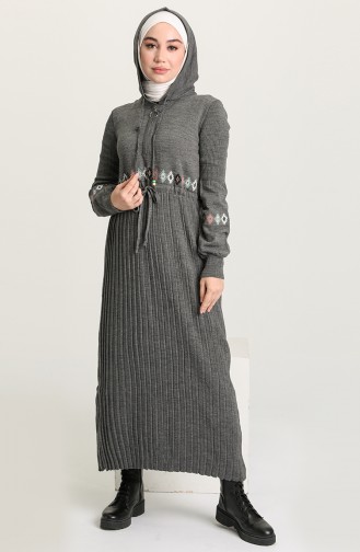 Robe Hijab Gris 8255-03