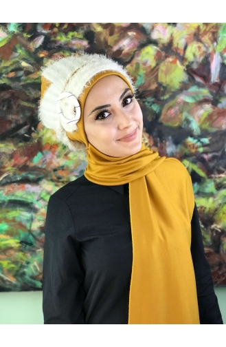 Mustard Ready to Wear Turban 21EY14-01