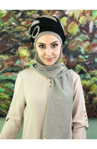 Creme Praktischer Turban 21EY3-01