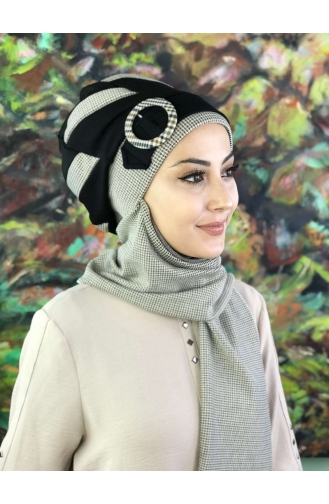 Creme Praktischer Turban 21EY3-01