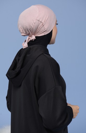 Likralı Dikişsiz Bone 70197-09 Pudra