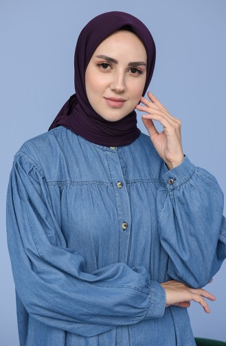 Medine İpeği Eşarp 90145-03 Mor