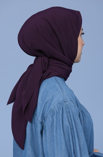 Medine İpeği Eşarp 90145-03 Mor