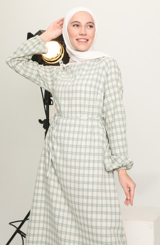Weiß Hijab Kleider 1060-03