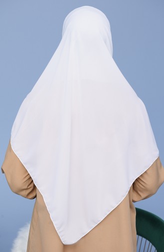 Düz Krep Şifon Şal 8129-01 Ekru