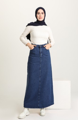 Denim Blue Skirt 3003-01