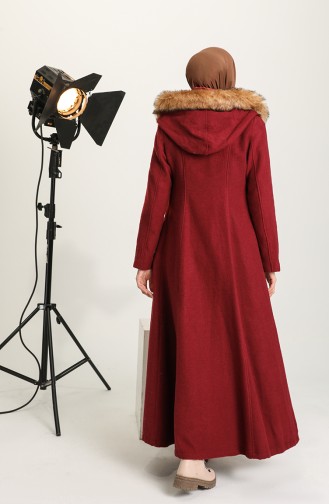 Hooded Coat 711930-03 Claret Red 711930-03