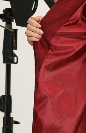 Hooded Coat 711930-03 Claret Red 711930-03