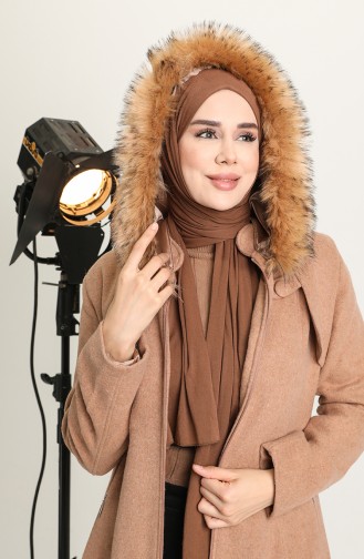 Hooded Coat 711930-05 Mink 711930-05