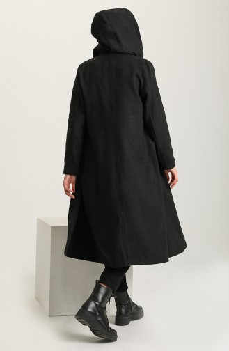 معطف طويل أسود 2160-01