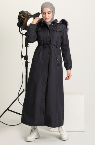 Navy Blue Winter Coat 4072-02