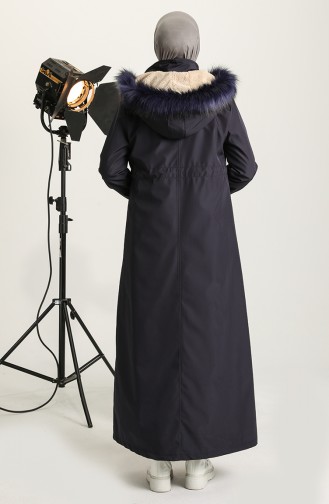 Navy Blue Winter Coat 4072-02