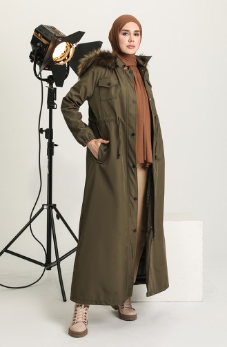 Khaki Winter Coat 4072-03