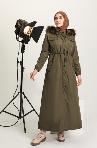 Khaki Winter Coat 4072-03