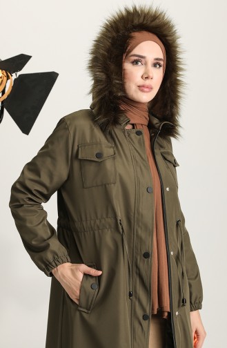 Khaki Winter Coat 4072-03