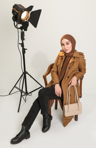 Tobacco Brown Trench Coats Models 1000-02