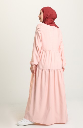 Powder Hijab Dress 1687-06