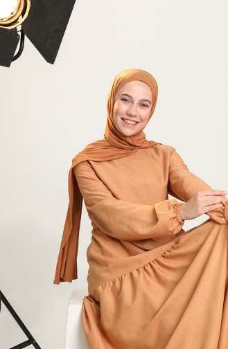 Robe Hijab Camel 1687A-01