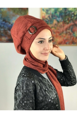 Turban Pret-a-Porter Brique Foncé 43AB12EKM-01