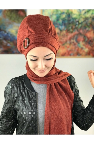 Turban Pret-a-Porter Brique Foncé 43AB12EKM-01