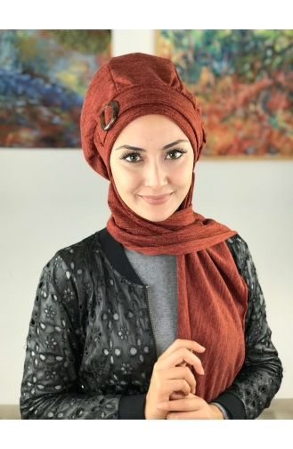 Turban Pret-a-Porter Brique Foncé 43AB12EKM-01