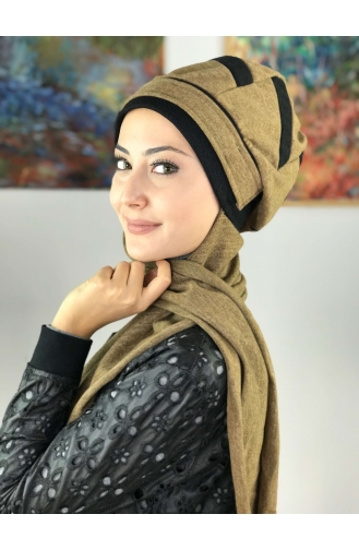 Sand Brown Ready to wear Turban 31AB12EKM-01