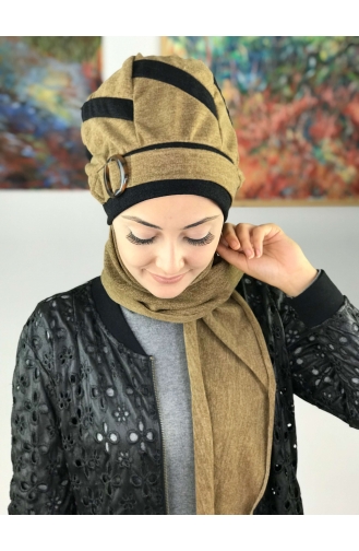 Sand Brown Ready to wear Turban 31AB12EKM-01