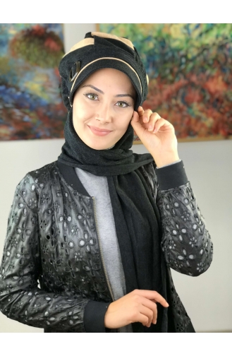 Creme Praktischer Turban 21AŞ12EKM-01