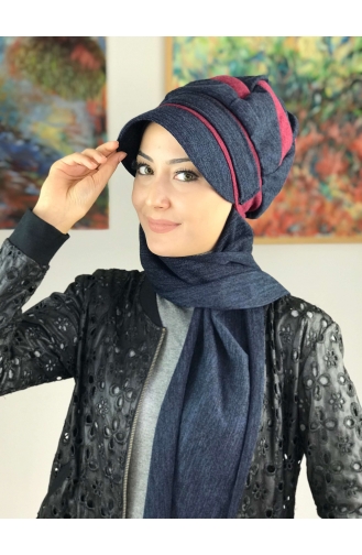 Turban Pret-a-Porter Bleu Marine 26AŞ12EKM-01