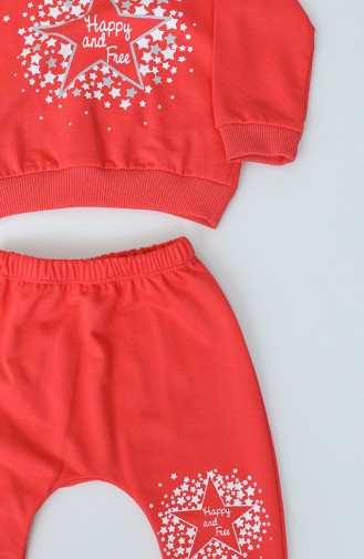 Pinkish Orange Baby en Kinderpyjama`s 3000-02