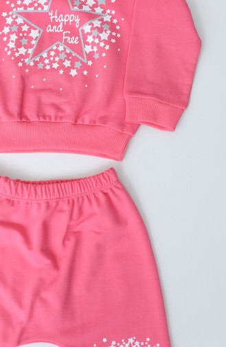 Rosa Kinder und Baby-Pyjamas 3000-03