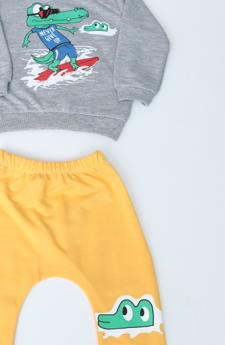 Gelb Kinder und Baby-Pyjamas 3002-02