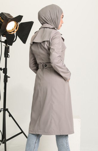 Gray Trench Coats Models 1000-03