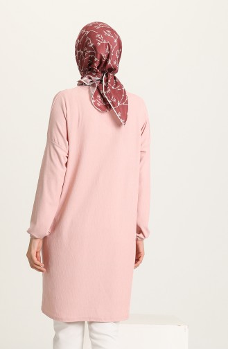 Yarasa Kol Kolyeli Tunik 1591-04 Pudra